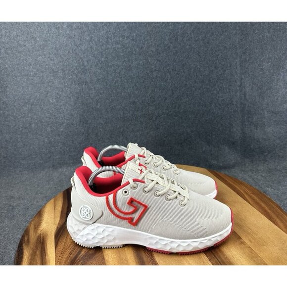 G/FORE Shoes - G/FORE GFORE MG4+ Knit Mesh Golf Shoe Sneaker Ladies 6.5 Khaki Tan Red GLF000010